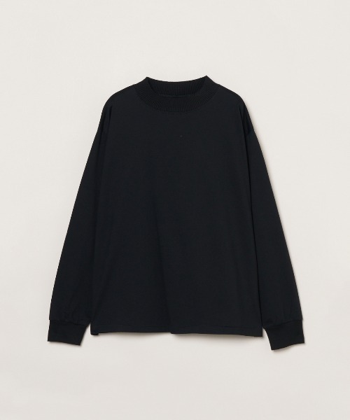 three dots（スリードッツ）の「パウダリーコットン クルーネック長袖Tシャツ（Tシャツ/カットソー・メンズ・ブラック/グレー系その他/ホワイト・SMALL/MEDIUM/LARGE）」の2枚目の写真