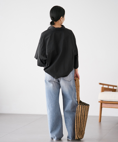 plage（プラージュ）の「《追加》Roll Up Cuffs シャツ（シャツ/ブラウス・レディース・ネイビー/ブラック/ホワイト・FREE）」の13枚目の写真