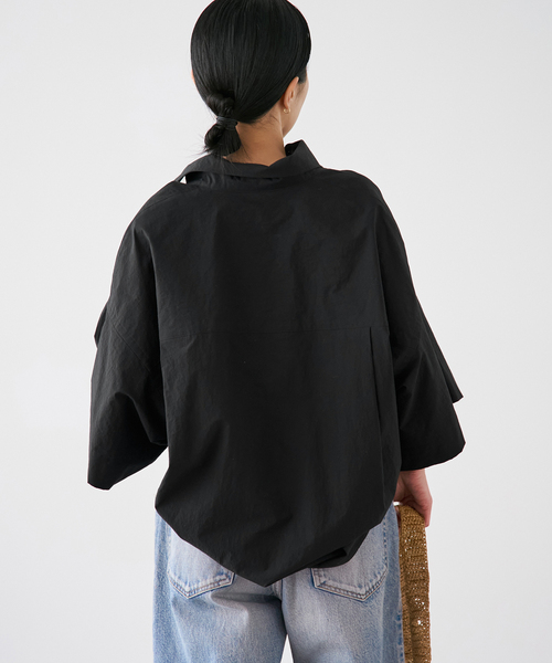 plage（プラージュ）の「《追加》Roll Up Cuffs シャツ（シャツ/ブラウス・レディース・ネイビー/ブラック/ホワイト・FREE）」の17枚目の写真