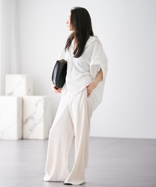 plage（プラージュ）の「《追加》Roll Up Cuffs シャツ（シャツ/ブラウス・レディース・ネイビー/ブラック/ホワイト・FREE）」の20枚目の写真