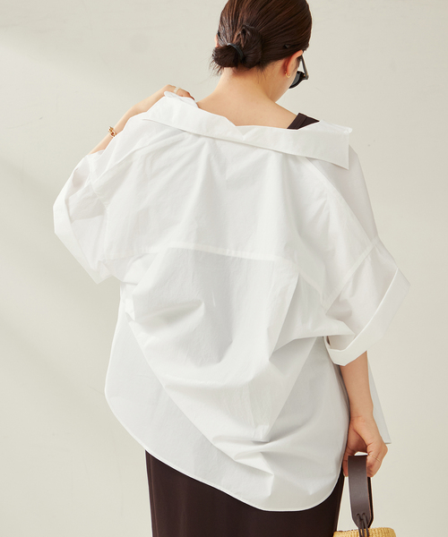 Plage プラージュRoll Up Cuffs シャツホワイトシャツ 【公式通販】