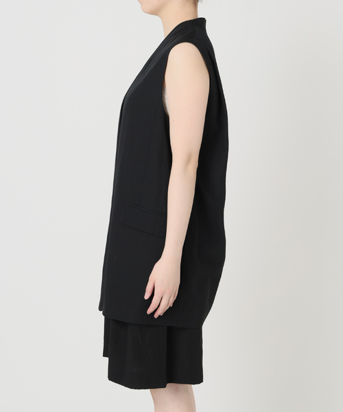 VERMEIL par iena（ヴェルメイユパーイエナ）の「《セットアップ可》Cool Touch リネンジレ（ベスト・レディース・ブラック/ブラウン・FREE）」の19枚目の写真