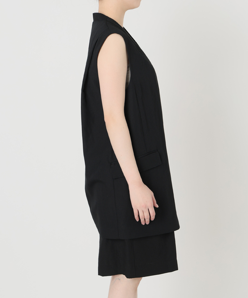 VERMEIL par iena（ヴェルメイユパーイエナ）の「《セットアップ可》Cool Touch リネンジレ（ベスト・レディース・ブラック/ブラウン・FREE）」の21枚目の写真