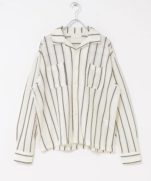 SENSE OF PLACE by URBAN RESEARCH（センスオブプレイスバイアーバンリサーチ）の「ダブルポケットオープンカラーレースシャツ（シャツ/ブラウス・メンズ・ブラウン/ブラック/アイボリー・MEDIUM/LARGE）」の11枚目の写真