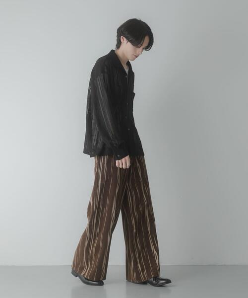 SENSE OF PLACE by URBAN RESEARCH（センスオブプレイスバイアーバンリサーチ）の「ダブルポケットオープンカラーレースシャツ（シャツ/ブラウス・メンズ・ブラウン/ブラック/アイボリー・MEDIUM/LARGE）」の20枚目の写真