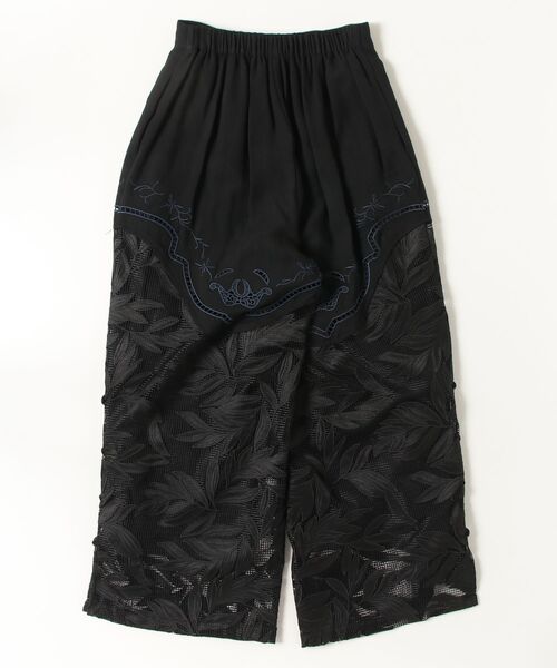 AULA AILA（アウラアイラ）の「AULA AILA/アウラアイラ/CUTWORK EMBROIDERED PANTS（その他パンツ・レディース・グレー/ブラック・0）」の3枚目の写真