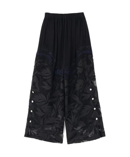 AULA AILA（アウラアイラ）の「AULA AILA/アウラアイラ/CUTWORK EMBROIDERED PANTS（その他パンツ・レディース・グレー/ブラック・0）」の3枚目の写真