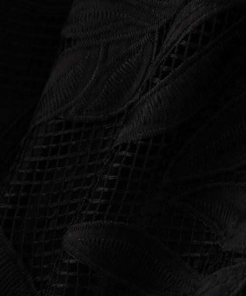 AULA AILA（アウラアイラ）の「AULA AILA/アウラアイラ/CUTWORK EMBROIDERED PANTS（その他パンツ・レディース・グレー/ブラック・0）」の5枚目の写真