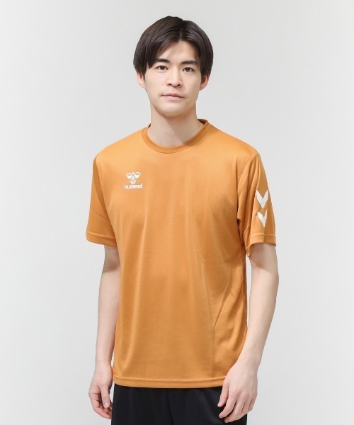 hummel（ヒュンメル）の「ヒュンメル hummel ワンポイントTシャツ（Tシャツ/カットソー・メンズ・ブラック/グリーン/オレンジ/ブルー/ネイビー・LL/M/L/S）」の5枚目の写真