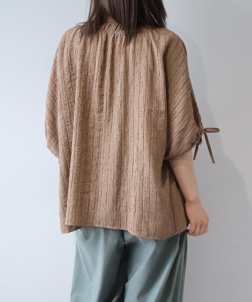 leswel(レスウェル)の「【LL~5L】【WEB/一部店舗限定】ドルマンスリーブブラウス(シャツ/ブラウス・レディース・ブラック/ライトグリーン/ブラウン・LL/3L/4L/5L)」の18枚目の写真