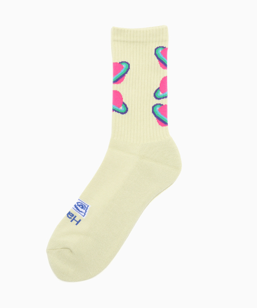 ROSTER SOX(ロスターソックス)の「ROSTER SOX / ロスターソックス GALAXY(ソックス/靴下・メンズ・ピンク/グリーン・MEDIUM/SMALL)」の2枚目の写真