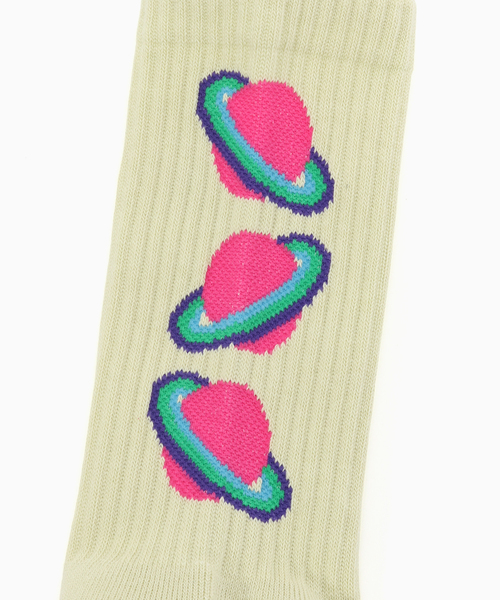 ROSTER SOX(ロスターソックス)の「ROSTER SOX / ロスターソックス GALAXY(ソックス/靴下・メンズ・ピンク/グリーン・MEDIUM/SMALL)」の3枚目の写真