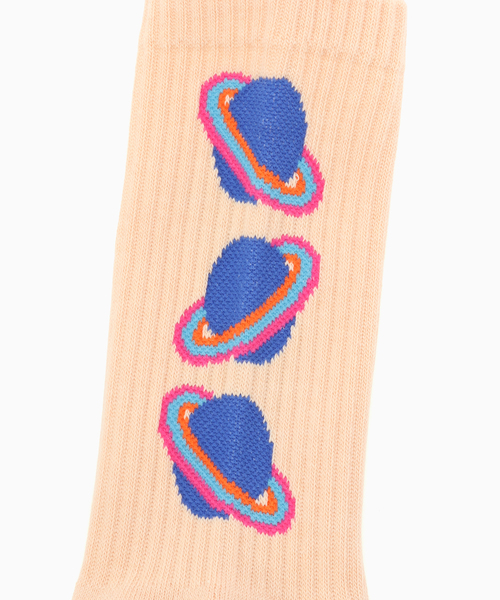 ROSTER SOX(ロスターソックス)の「ROSTER SOX / ロスターソックス GALAXY(ソックス/靴下・メンズ・ピンク/グリーン・MEDIUM/SMALL)」の4枚目の写真