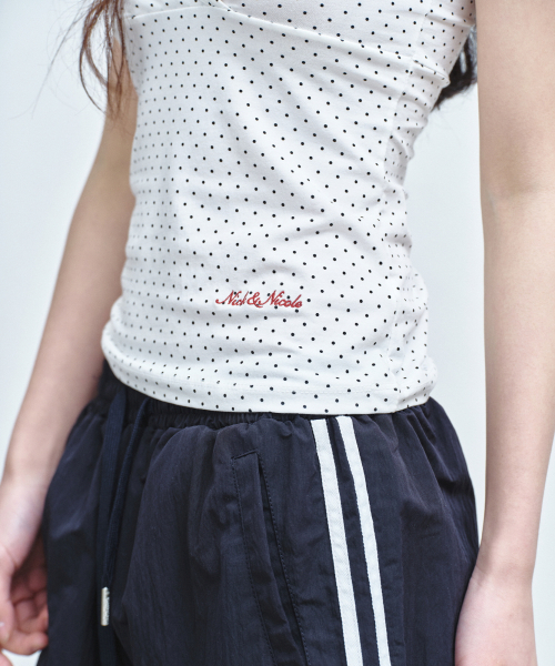 NICK&NICOLE（ニックアンドニコール）の「DOT SLEEVELESS TOP_WHITE（Tシャツ/カットソー・レディース・その他・FREE/MEDIUM/LARGE）」の3枚目の写真