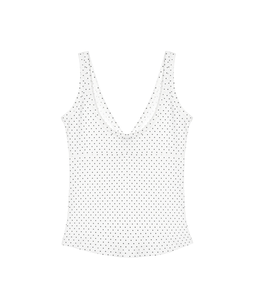 NICK&NICOLE（ニックアンドニコール）の「DOT SLEEVELESS TOP_WHITE（Tシャツ/カットソー・レディース・その他・FREE/MEDIUM/LARGE）」の5枚目の写真