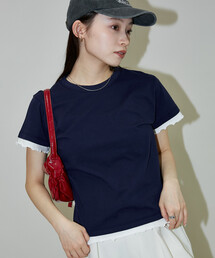 PUBLUX/パブリュクス レイヤード風 メロー Tシャツ 限定展開