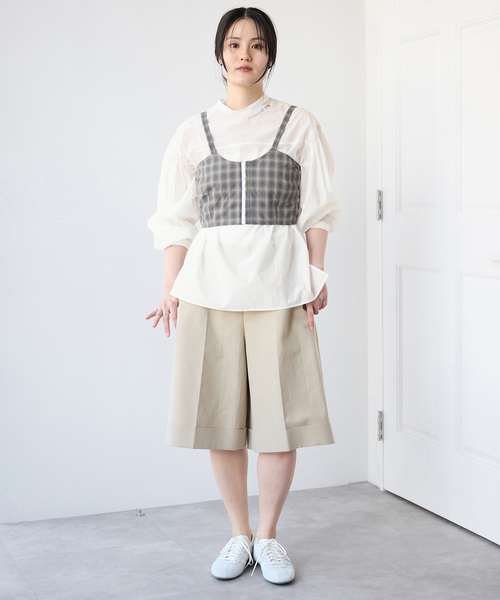 IENA(イエナ)の「Why not エアリーブラウス(シャツ/ブラウス・レディース・グレー/ホワイト・FREE)」の7枚目の写真