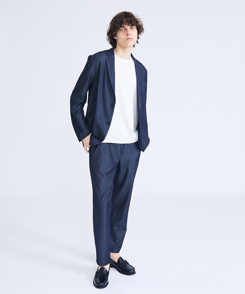 ABAHOUSE（アバハウス）の「【セットアップ対応】デニムライクツイル シングルジャケット（テーラードジャケット・メンズ・ブラック/インディゴブルー/ベージュ・44/48/46）」の20枚目の写真