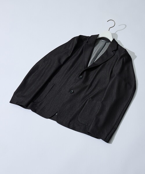 ABAHOUSE（アバハウス）の「【セットアップ対応】デニムライクツイル シングルジャケット（テーラードジャケット・メンズ・ブラック/インディゴブルー/ベージュ・44/48/46）」の18枚目の写真