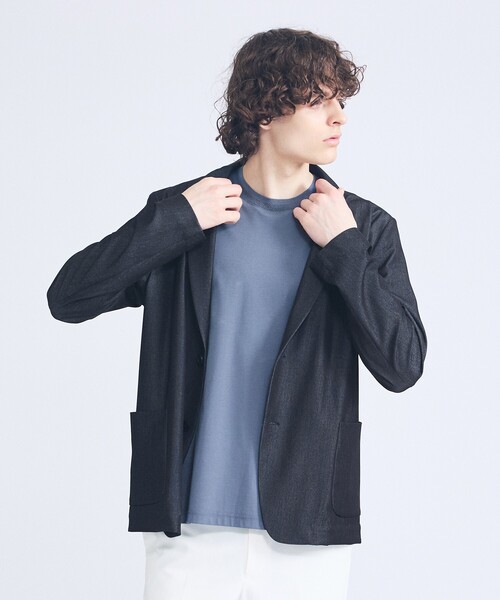 ABAHOUSE（アバハウス）の「【セットアップ対応】デニムライクツイル シングルジャケット（テーラードジャケット・メンズ・ブラック/インディゴブルー/ベージュ・44/48/46）」の14枚目の写真