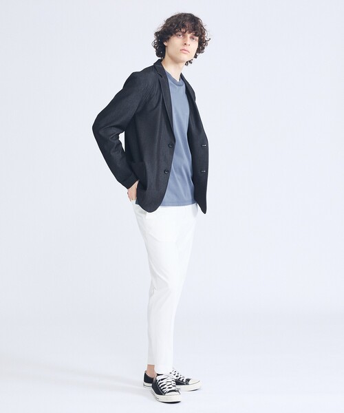ABAHOUSE（アバハウス）の「【セットアップ対応】デニムライクツイル シングルジャケット（テーラードジャケット・メンズ・ブラック/インディゴブルー/ベージュ・44/48/46）」の5枚目の写真