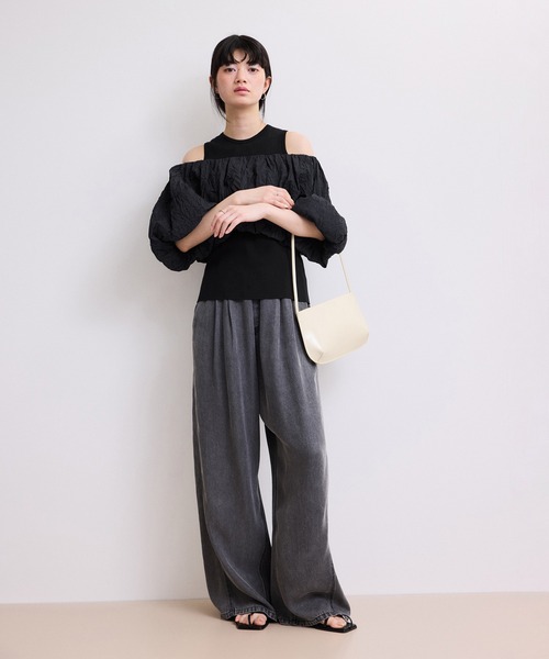 WEB限定】ニットタンクセットクロップドプルオーバー（その他トップス