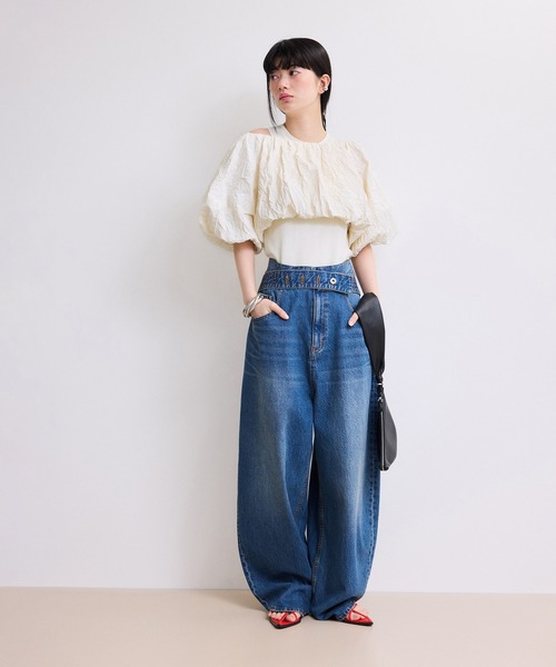 セール】【WEB限定】ニットタンクセットクロップドプルオーバー
