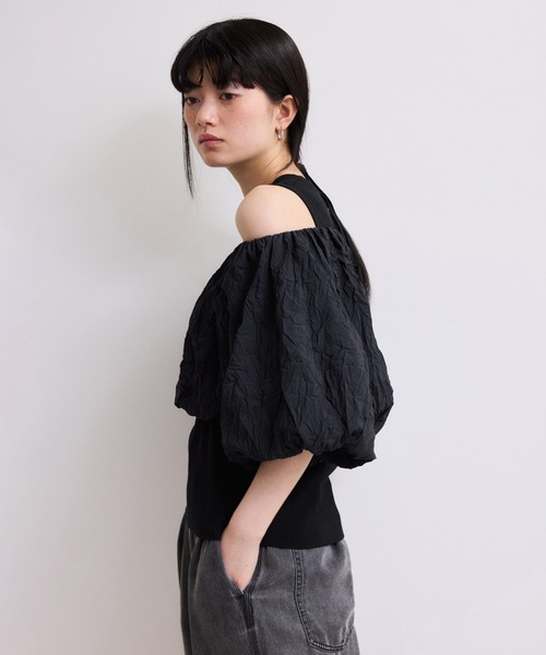 セール】【WEB限定】ニットタンクセットクロップドプルオーバー