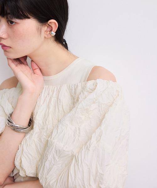 ADAM ET ROPE'（アダムエロペ）の「【WEB限定】ニットタンクセットクロップドプルオーバー（その他トップス・レディース・オフホワイト/ブラウン系その他/ブラック・FREE）」の19枚目の写真