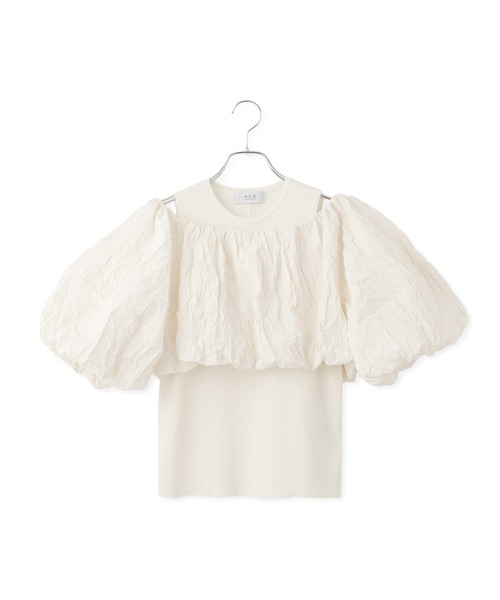WEB限定】ニットタンクセットクロップドプルオーバー（その他トップス