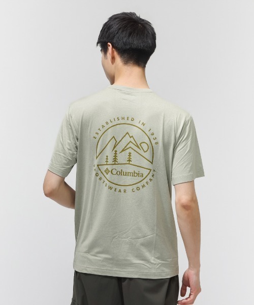 Columbia（コロンビア）の「【別注】コロンビア  パーソンズポイントショートスリーブバックグラフィックTシャツ 限定コラボ（Tシャツ/カットソー・メンズ・サンドグレー/ネイビー/チャコールグレー・M/L/LL）」の9枚目の写真