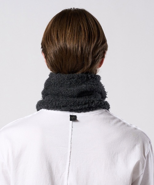wjk（ダヴルジェイケイ）の「mko13616- fancy yarn knit snood ニットスヌード(8999 wn10j)（ネックウォーマー/スヌード・メンズ・チャコール/ホワイト/ブラック・FREE）」の14枚目の写真