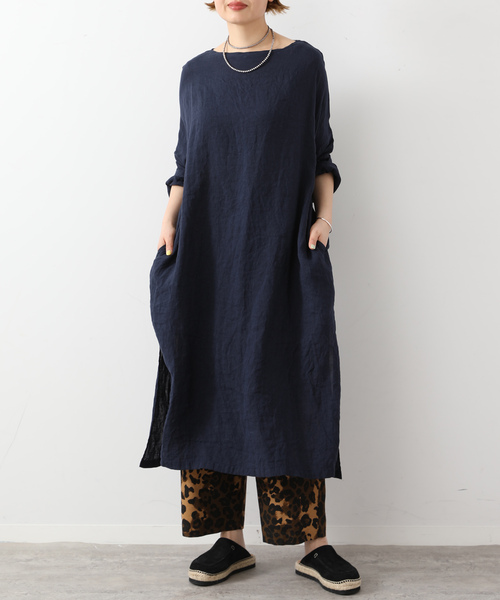 JOURNAL STANDARD LUXE(ジャーナルスタンダード ラックス)の「エアリネン Plain-DRESS(ワンピース・レディース・ネイビー/ベージュ/スカイブルー・FREE)」の10枚目の写真