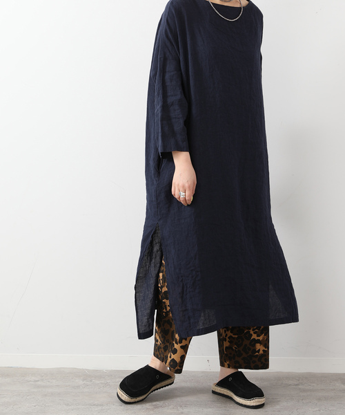 JOURNAL STANDARD LUXE(ジャーナルスタンダード ラックス)の「エアリネン Plain-DRESS(ワンピース・レディース・ネイビー/ベージュ/スカイブルー・FREE)」の12枚目の写真