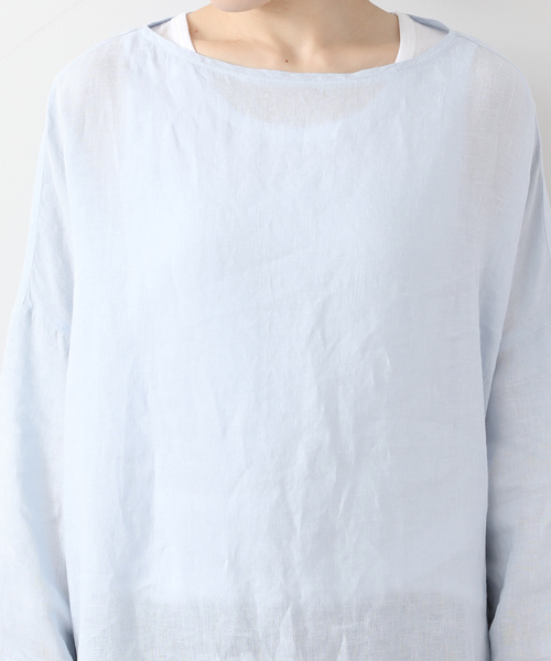 JOURNAL STANDARD LUXE（ジャーナルスタンダード　ラックス）の「エアリネン Plain-DRESS（ワンピース・レディース・ネイビー/ベージュ/スカイブルー・FREE）」の12枚目の写真