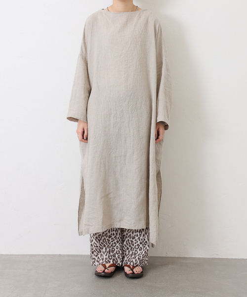 JOURNAL STANDARD LUXE（ジャーナルスタンダード　ラックス）の「エアリネン Plain-DRESS（ワンピース・レディース・ネイビー/ベージュ/スカイブルー・FREE）」の20枚目の写真