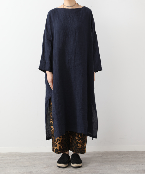 JOURNAL STANDARD LUXE（ジャーナルスタンダード　ラックス）の「エアリネン Plain-DRESS（ワンピース・レディース・ネイビー/ベージュ/スカイブルー・FREE）」の22枚目の写真