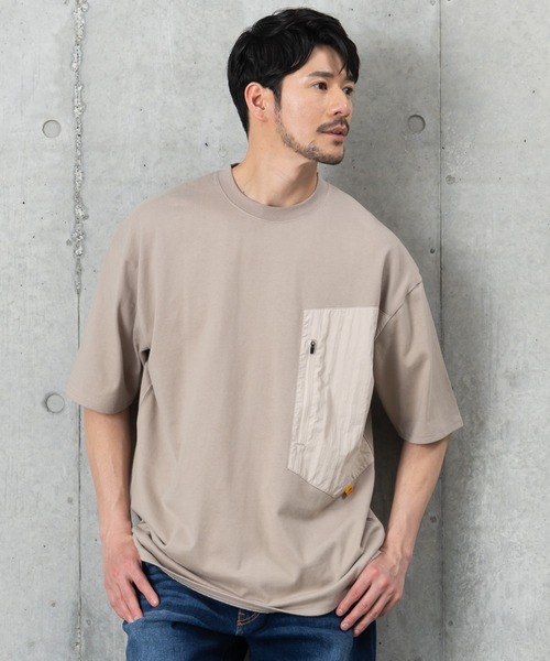 J.J camp(ジェイジェイキャンプ)の「兄弟・姉妹・親子で着られるTシャツ 半袖 Tシャツ ユニセックス 山 yama(Tシャツ/カットソー・メンズ・ベージュ/ホワイト/ダークグレー・XL/M/2XL/L/S)」の1枚目の写真