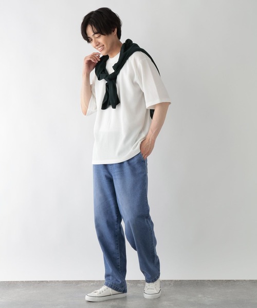 GLOBAL WORK(グローバルワーク)の「COOLデニム/イージーパンツ/666054(デニムパンツ・メンズ・ブラック/ネイビー・L/M/S)」の11枚目の写真