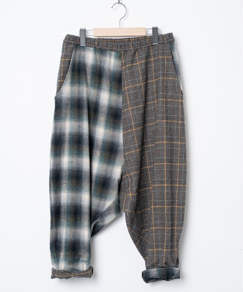 STOF（ストフ）の「Half flannel check Wide Pants（その他パンツ・メンズ・ブルー/グレー・M/S）」の10枚目の写真