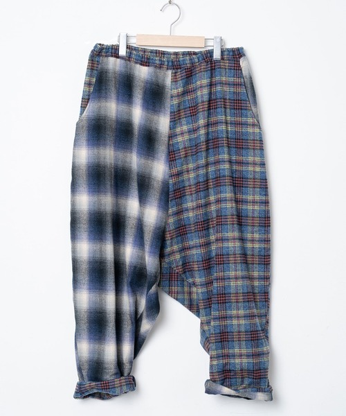 STOF（ストフ）の「Half flannel check Wide Pants（その他パンツ・メンズ・ブルー/グレー・M/S）」の14枚目の写真