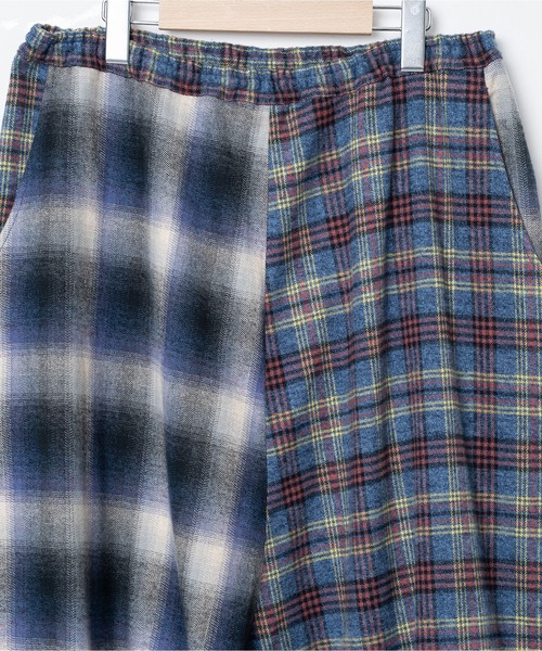 STOF（ストフ）の「Half flannel check Wide Pants（その他パンツ・メンズ・ブルー/グレー・M/S）」の16枚目の写真