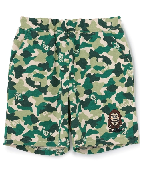 XLARGE KIDS(エクストララージキッズ)の「ファニーゴリラカモ総柄 ショートパンツ(その他パンツ・キッズ・ブルー/グリーン・120cm/140cm/130cm/90cm/110cm/100cm/80cm)」の6枚目の写真