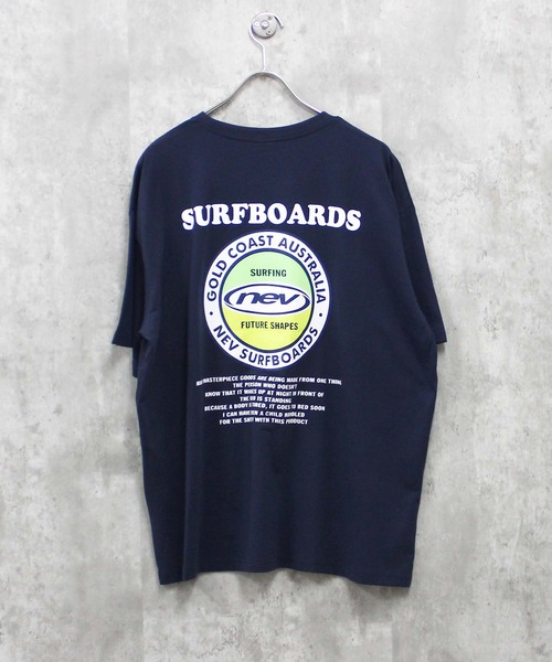 NEV(ネブ)の「【NEVSURF】プリントオーバーサイズ 半袖Tシャツ(Tシャツ/カットソー・メンズ・ホワイト系その他/ネイビー/ブルー系その他/オフホワイト/杢グレー/ダークグリーン/グレー系その他/チャコール・L/XL/M)」の1枚目の写真