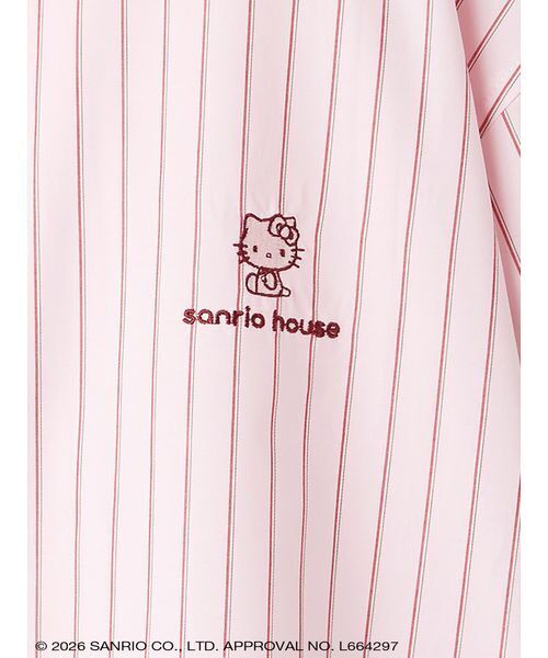 sanrio house(サンリオハウス)の「クロップドストライプシャツ(シャツ/ブラウス・レディース・ライトブルー/ライトピンク/イエロー・F)」の7枚目の写真