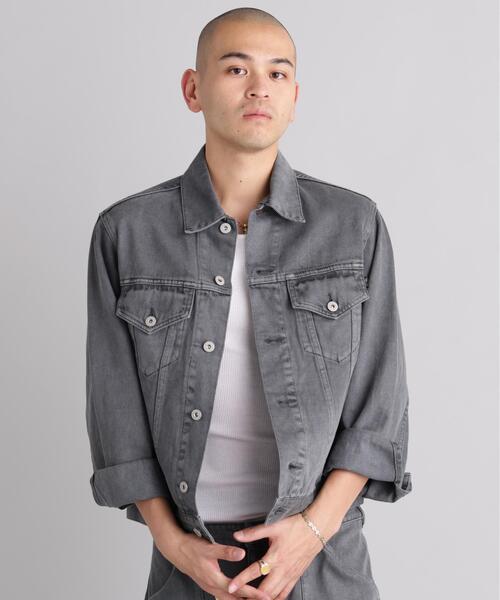 MANASTASH(マナスタッシュ)の「MANASTASH/マナスタッシュ HEMP WASHED TYPE 3 JACKET(その他アウター・メンズ・ライトグレー/ブラック/その他3・S/XL/L/M)」の4枚目の写真