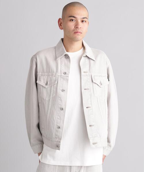 MANASTASH(マナスタッシュ)の「MANASTASH/マナスタッシュ HEMP WASHED TYPE 3 JACKET(その他アウター・メンズ・ライトグレー/ブラック/その他3・S/XL/L/M)」の3枚目の写真