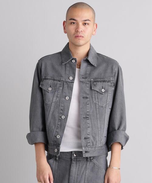 MANASTASH(マナスタッシュ)の「MANASTASH/マナスタッシュ HEMP WASHED TYPE 3 JACKET(その他アウター・メンズ・ライトグレー/ブラック/その他3・S/XL/L/M)」の1枚目の写真