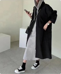 I.O.E（アイオイ）の「[韓国トレンド] ナイロンロングライトコート（ナイロンジャケット）」