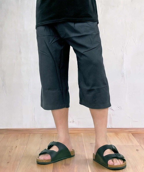 TopIsm(トップイズム)の「レーヨンリーフアロハ柄 無地ステテコ(その他パンツ・メンズ・ブラック系2/ブラック/チャコール/ネイビー/ブラック系1/ブラック系3・M/L/XL)」の5枚目の写真